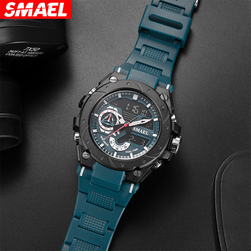 SMAEL 8060 RELOJ ELECTRÓNICO Outdoor Sports Leisure Multifunctional Alloy Watch