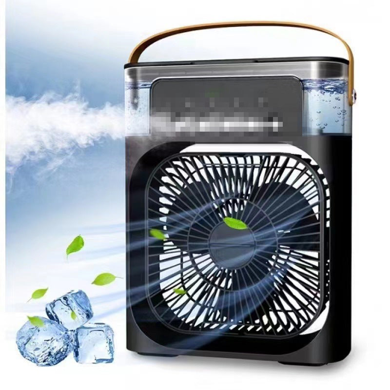 VENTILADOR HUMIDIFICADOR PARA ENFRIAR EL AIRE.