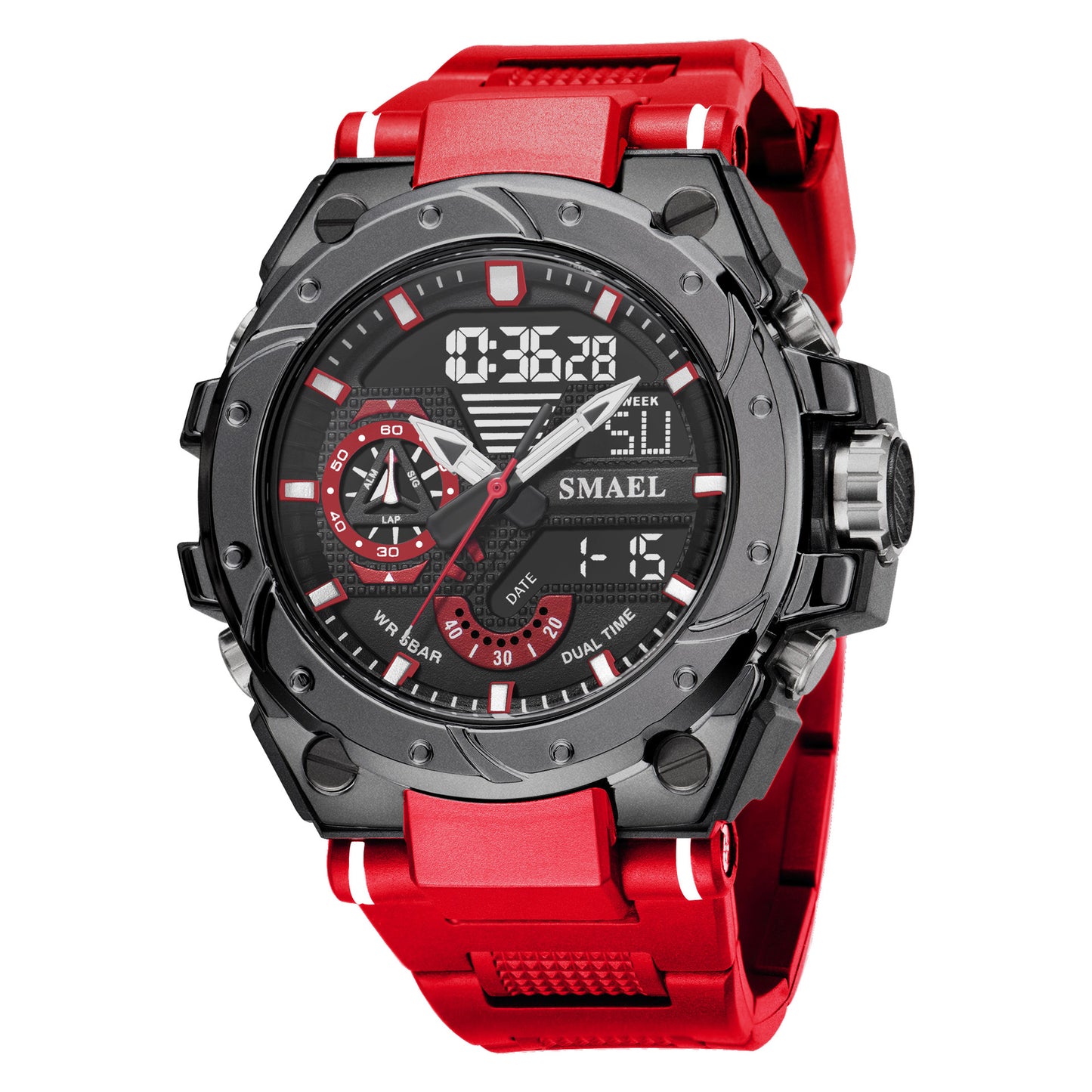 SMAEL 8060 RELOJ ELECTRÓNICO Outdoor Sports Leisure Multifunctional Alloy Watch