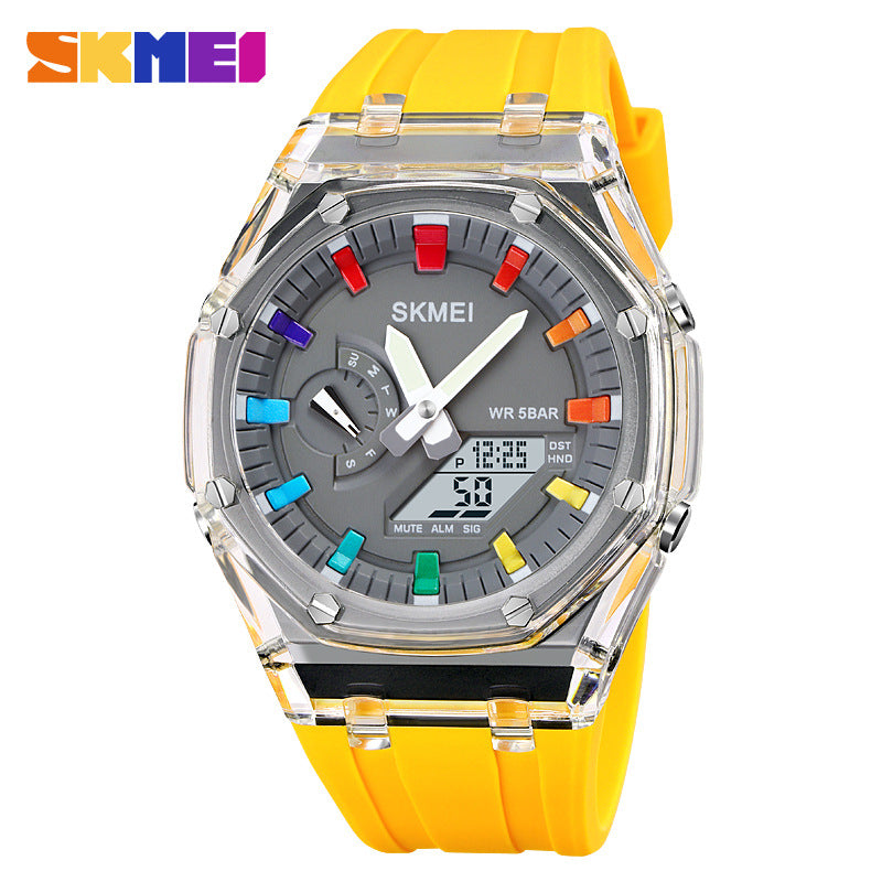 SKMEI Time RELOJ SUMERGIBLE  Multi-funcional Dual Display .