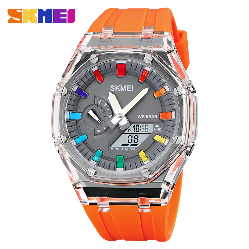 SKMEI Time RELOJ SUMERGIBLE  Multi-funcional Dual Display .