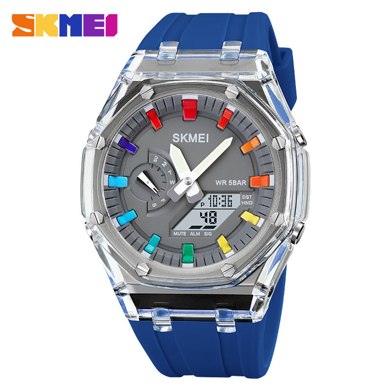 SKMEI Time RELOJ SUMERGIBLE  Multi-funcional Dual Display .