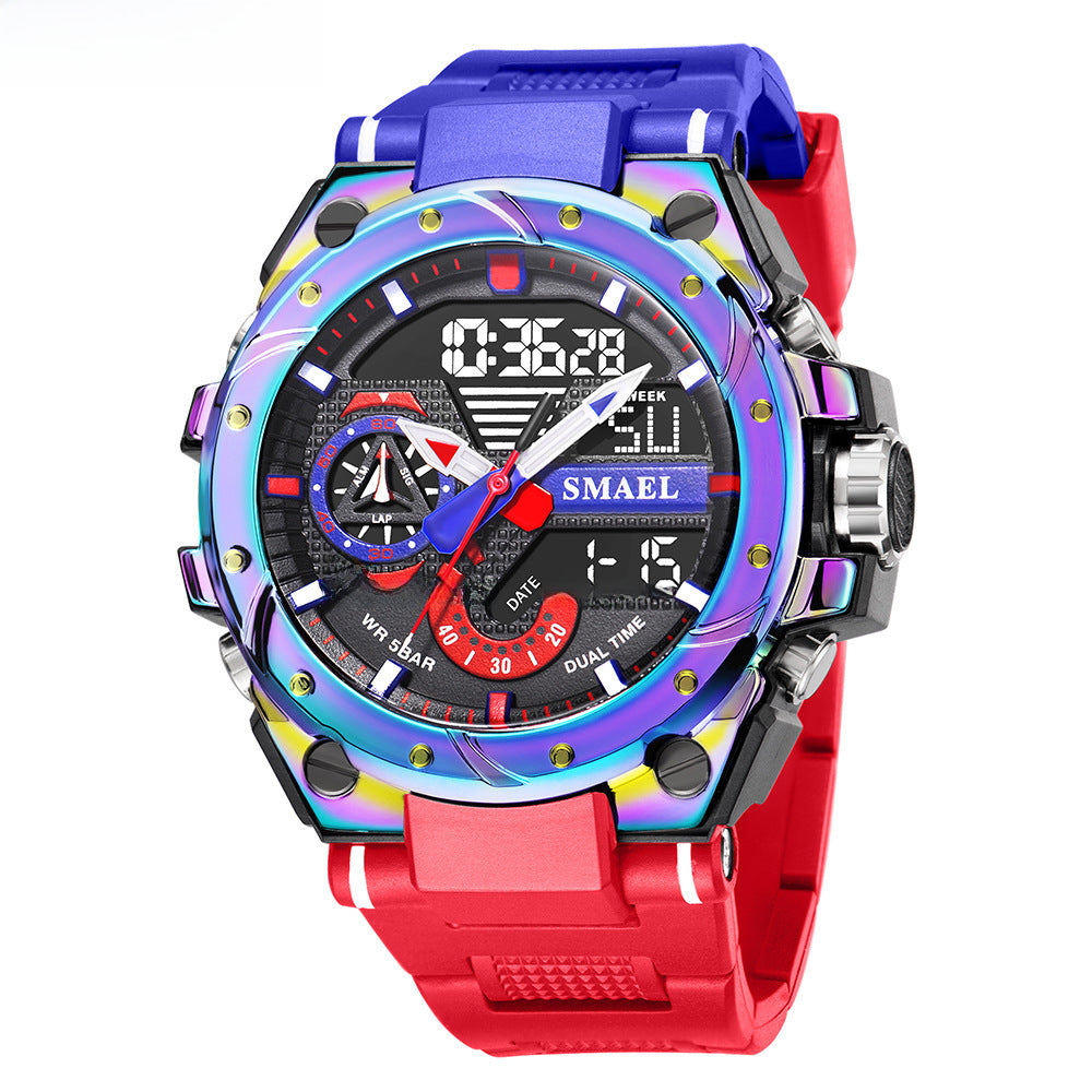 SMAEL 8060 RELOJ ELECTRÓNICO Outdoor Sports Leisure Multifunctional Alloy Watch