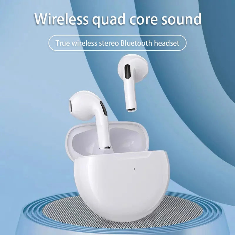 Original Air Pro 6 TWS Auriculares inalámbricos con Bluetooth 5,3 auriculares Mini con caja de carga de micrófono. auriculares Xiaomi  para iPhone y Android.