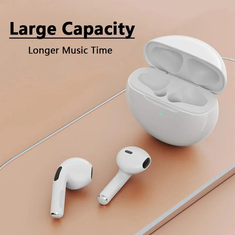 Original Air Pro 6 TWS Auriculares inalámbricos con Bluetooth 5,3 auriculares Mini con caja de carga de micrófono. auriculares Xiaomi  para iPhone y Android.